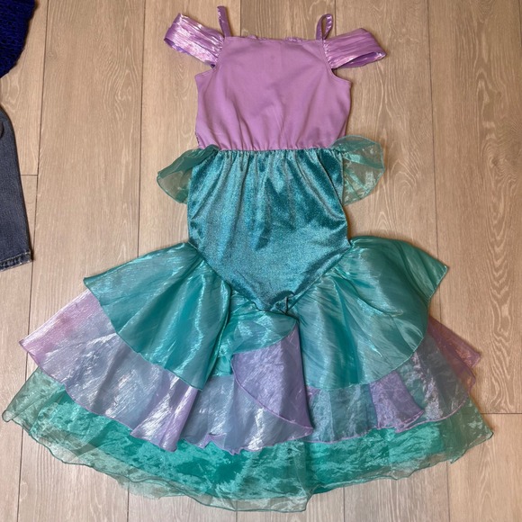 $55 Disney Parks authentic princess dress Ariel The little Mermaid costume 5t 6t - Picture 3 of 5